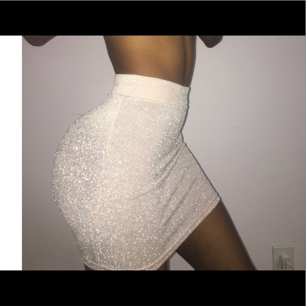 Light pink  sparkled skirt